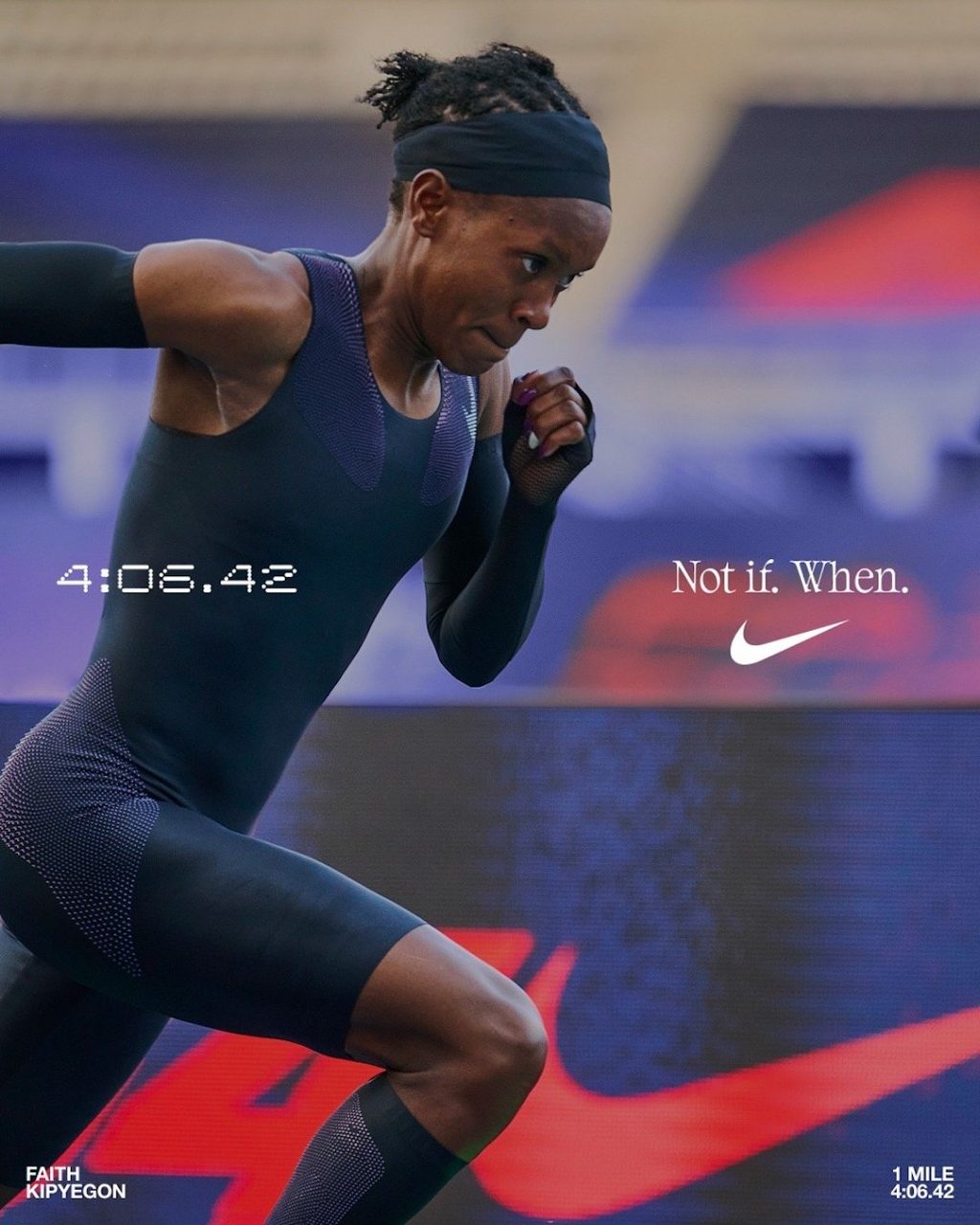 Nike athlete Faith Kipyegon just set the bar even higher with Breaking4