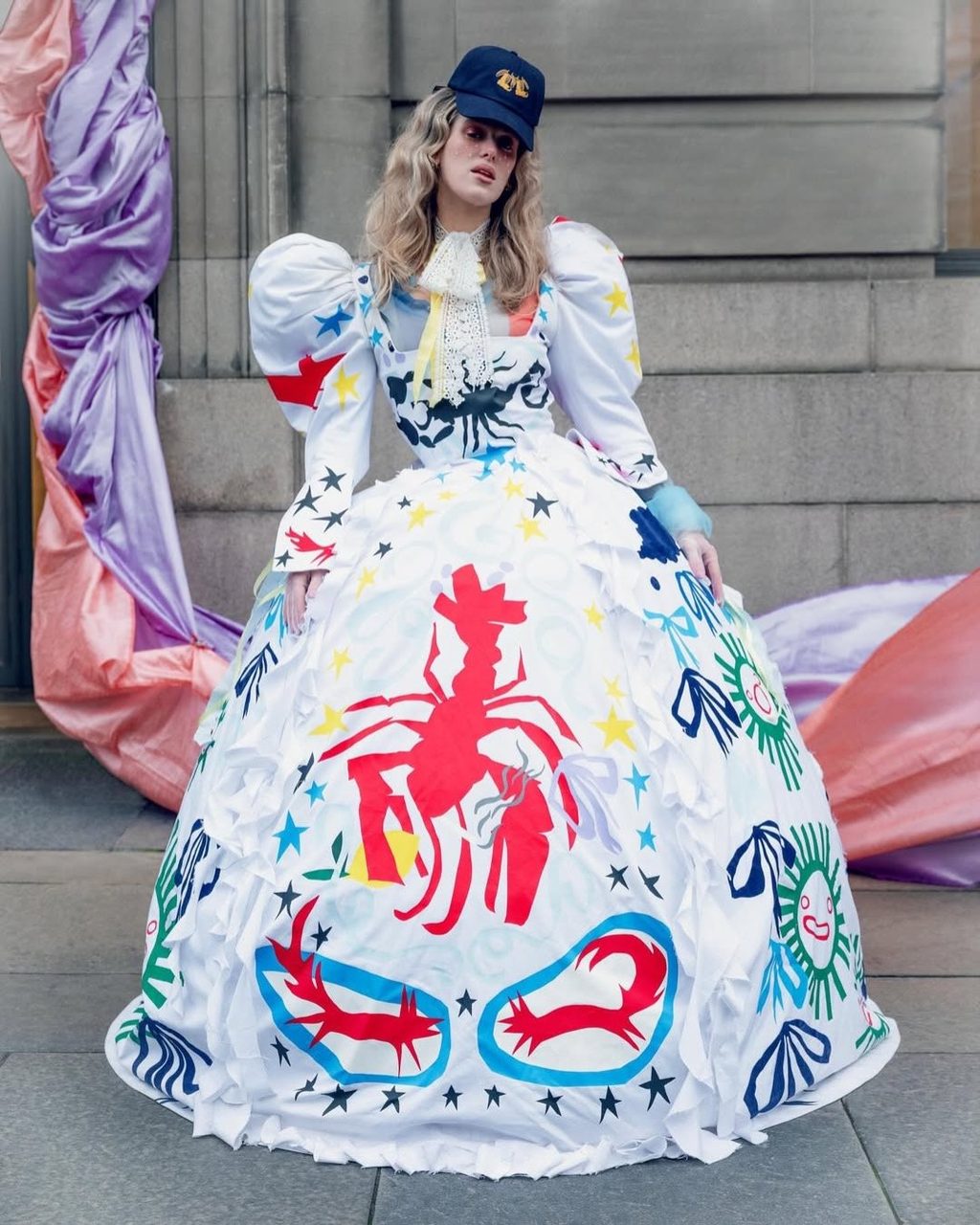 Honor Swinton Byrne is the face of Charles Jeffrey LOVERBOY x Johnnie Walker Experience's collab