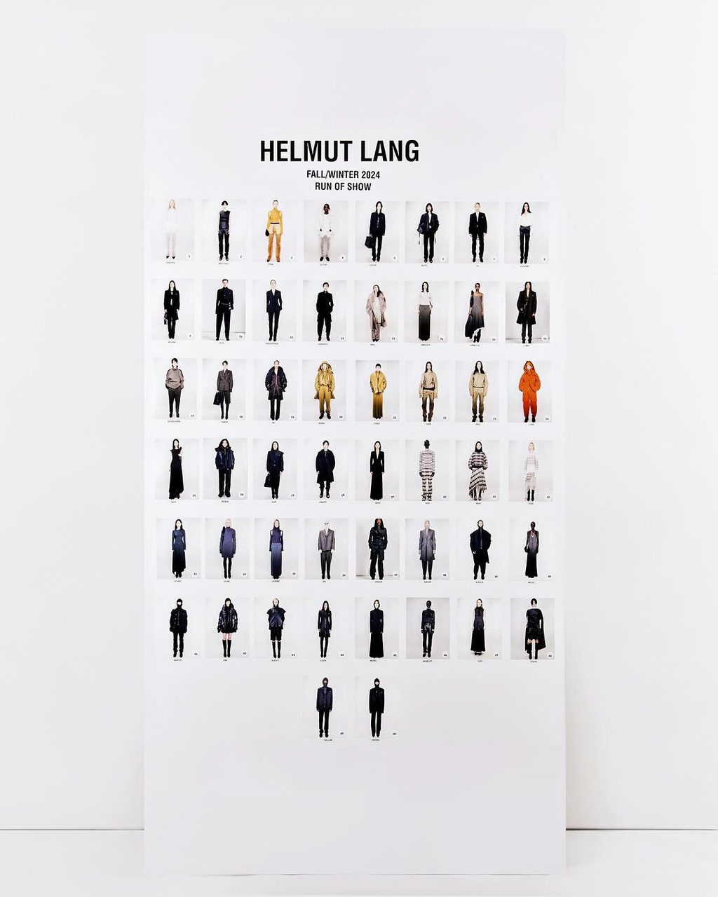 Helmut Lang said to “always wear protection”