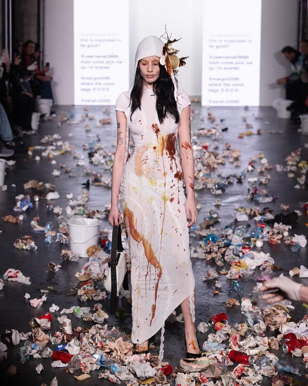 From food fights to Fake Moss, here’s FW24’s best stunts