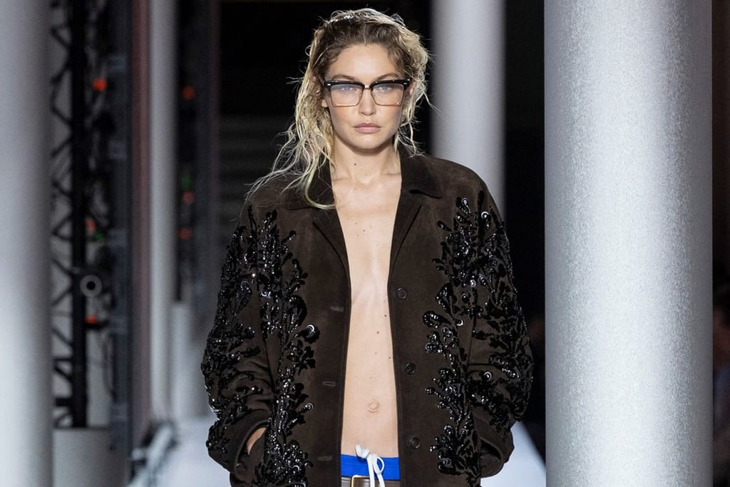Miu Miu clocked off work and got caught in the rain for SS24