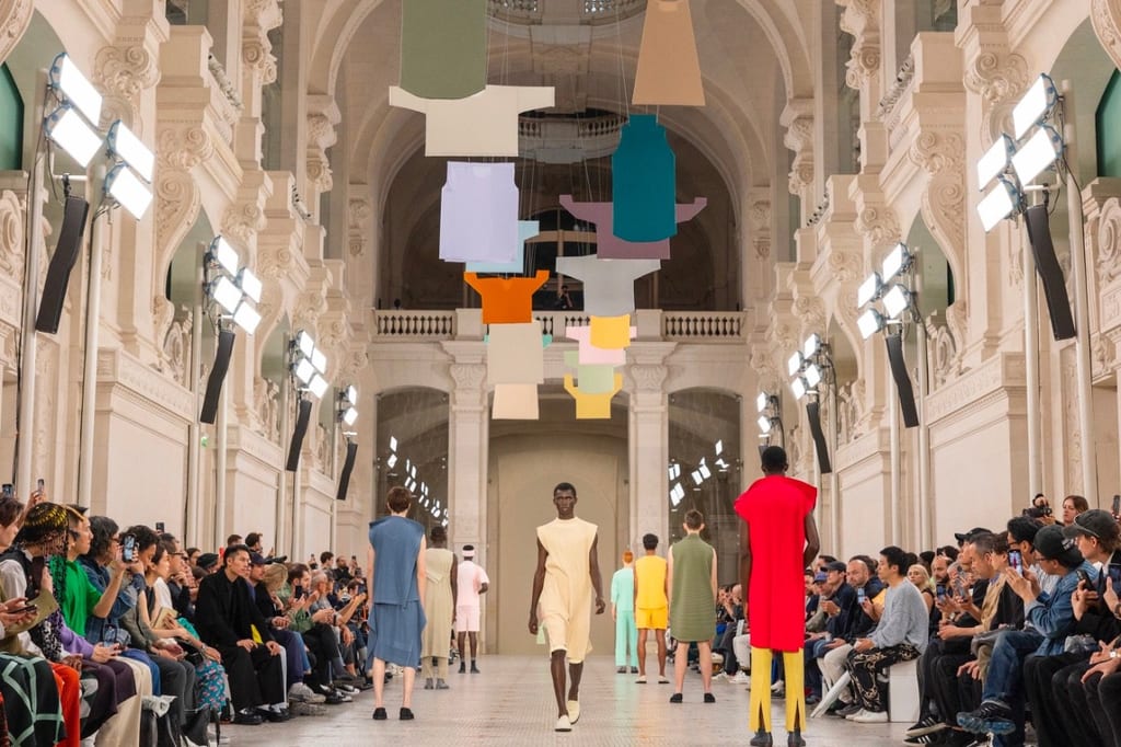Issey Miyake's SS24 show was clean as hell