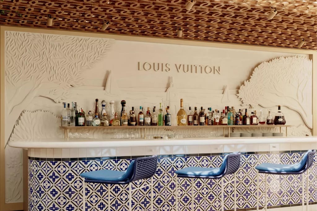 Around the World: a Louis Vuitton café in Saint-Tropez & Mykonos opens up a Palm Angels store
