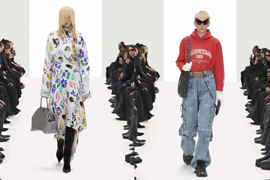 CLONES, DEEP FAKES AND GUCCI COUNTERFEITS: WHAT IS REAL IN BALENCIAGA’S SPRING 2022 SHOW?