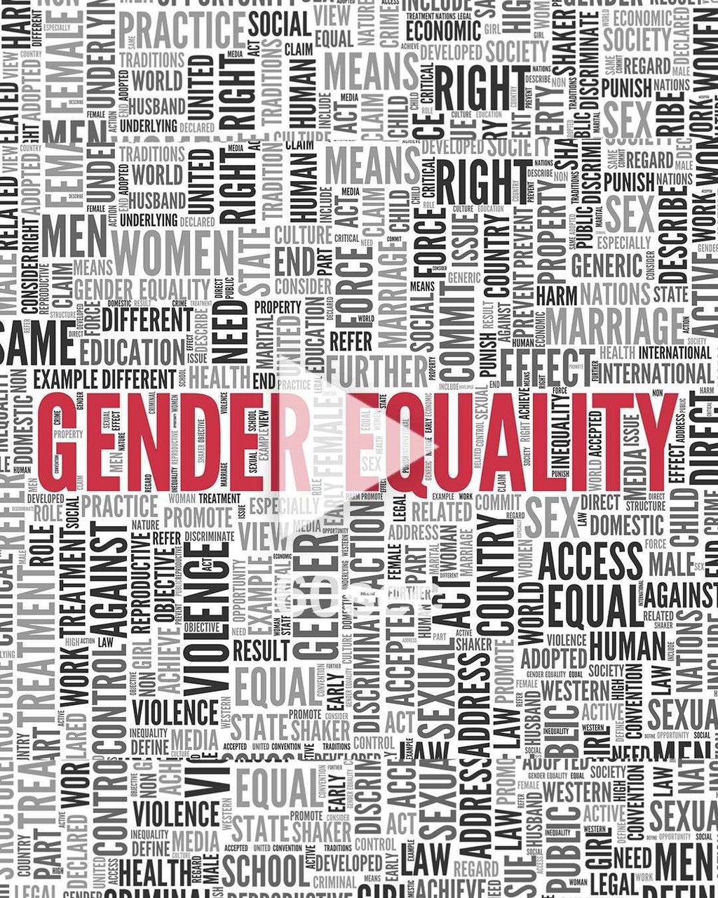 female gender equality poster