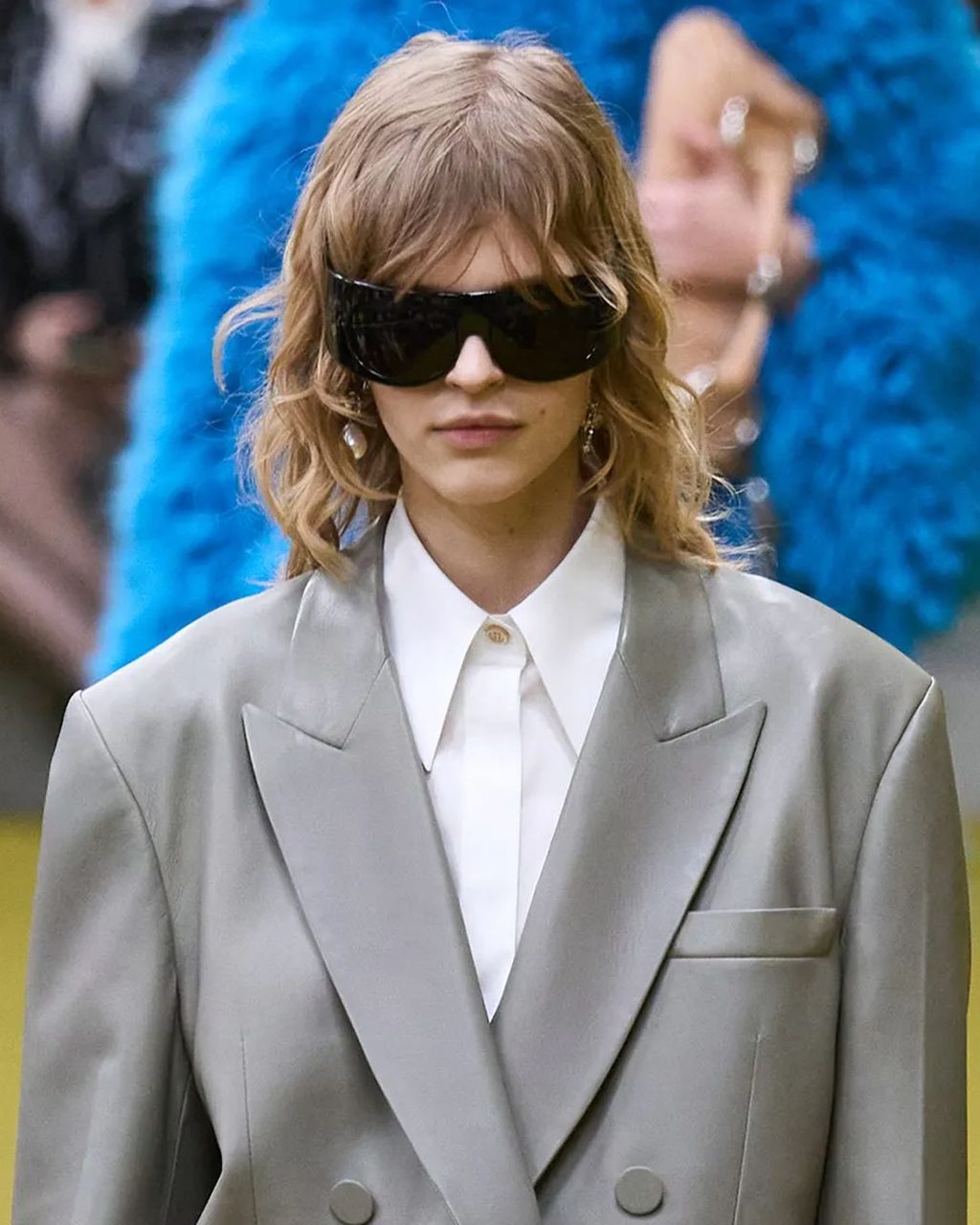 G STRINGS, WRISTLESS GLOVES & HORSE HARNESSES AT GUCCI’S FW23 COLLECTION