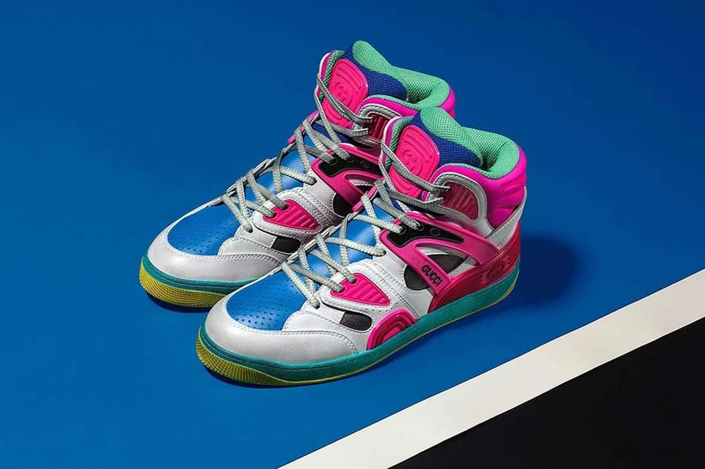 Gucci sustainable material basketball sneaker