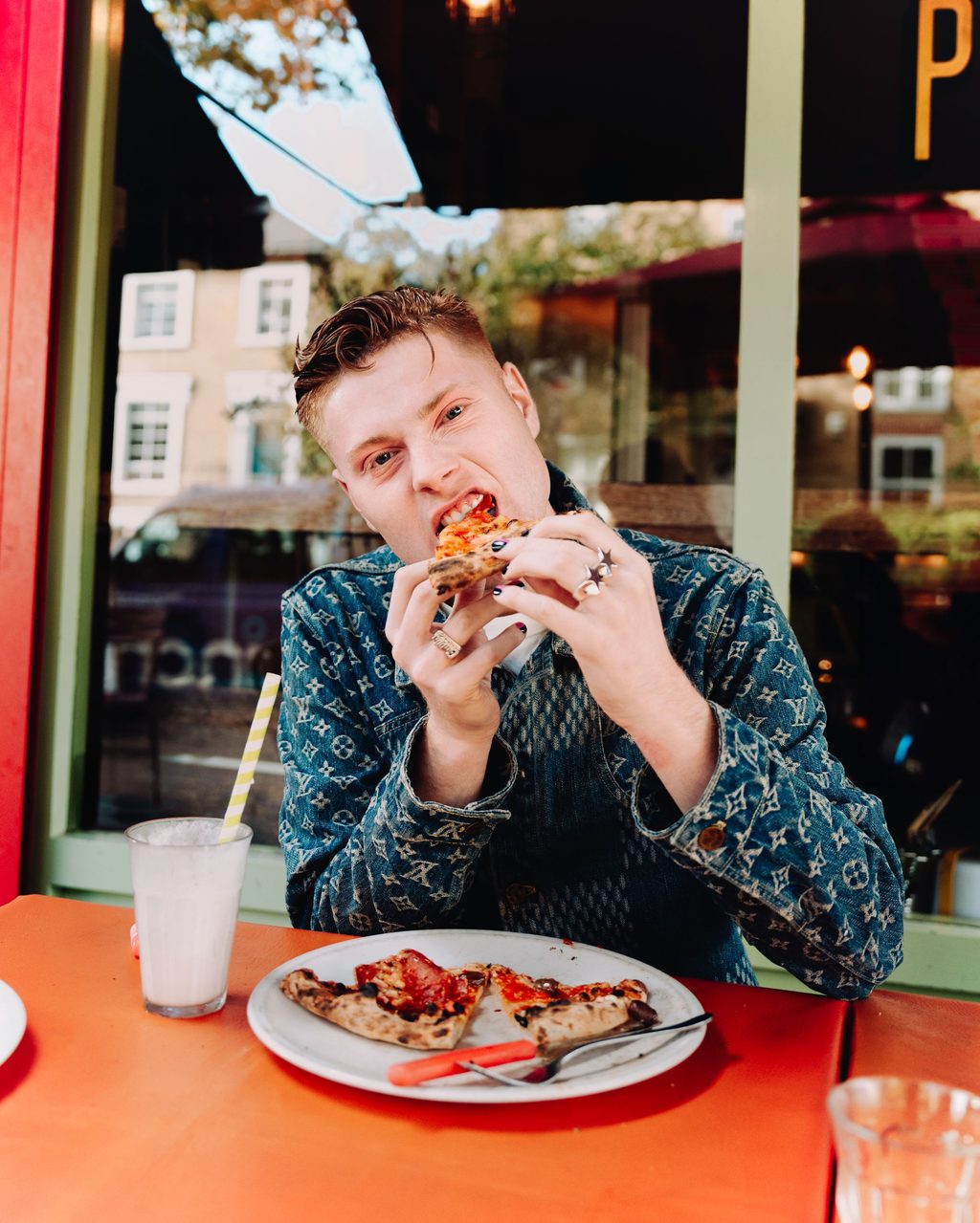 Gully Guy Leo FoundationFM Louis Vuitton Nigo Denim Jacket Pizza Restaurant North East London