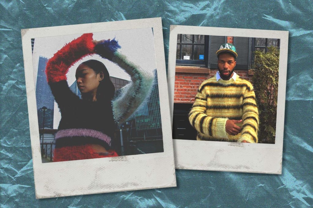 RISE OF THE COZY BOY + KNITWEAR REVOLUTION + TRENDING TEXTURE = FUZZY GIRL SUMMER