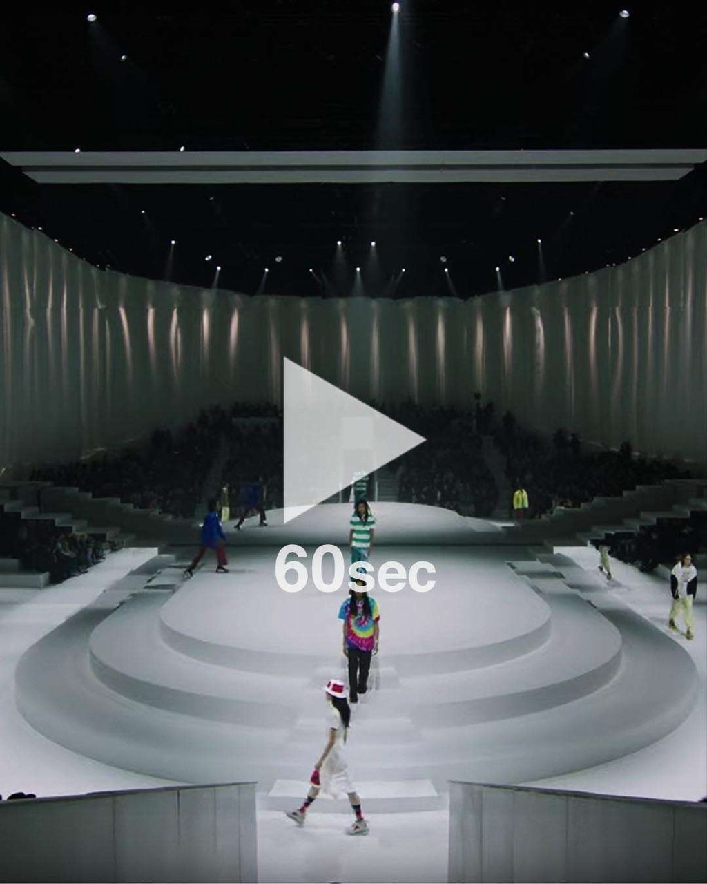 large white nike 2020 runway