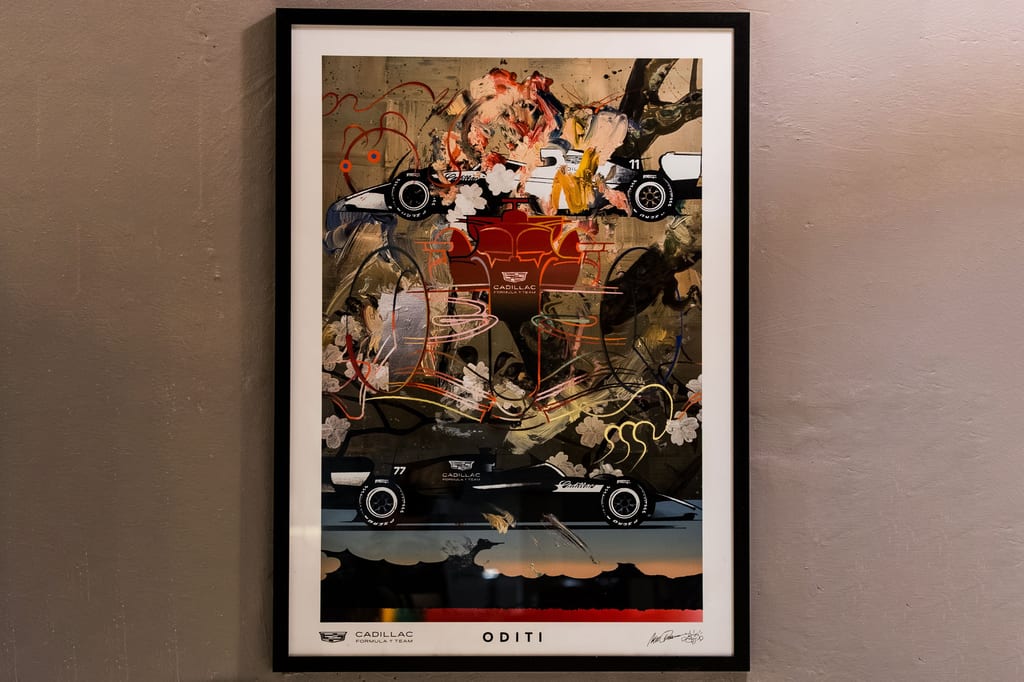 I need this Cadillac F1 Team x Nori Okawato painting in my house