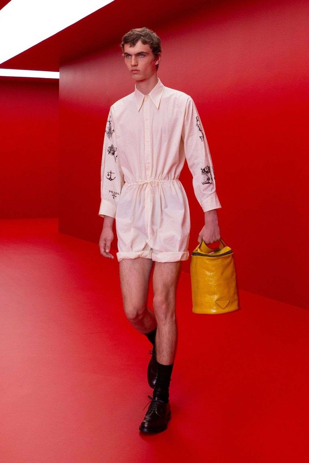 SHORT SHORTS AND BUCKET HATS: PRADA SS22 IS A SUMMER VIBE