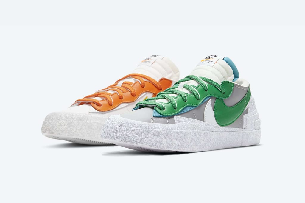 SACAI CHOP DOWN THE NIKE BLAZER TO A LOW CONFIGURATION