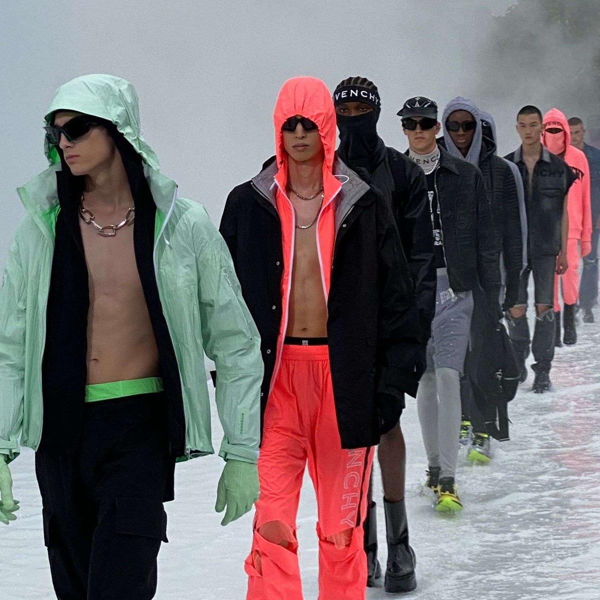 MATTHEW M. WILLIAMS' FIRST GIVENCHY MENSWEAR SHOW SLAPPED