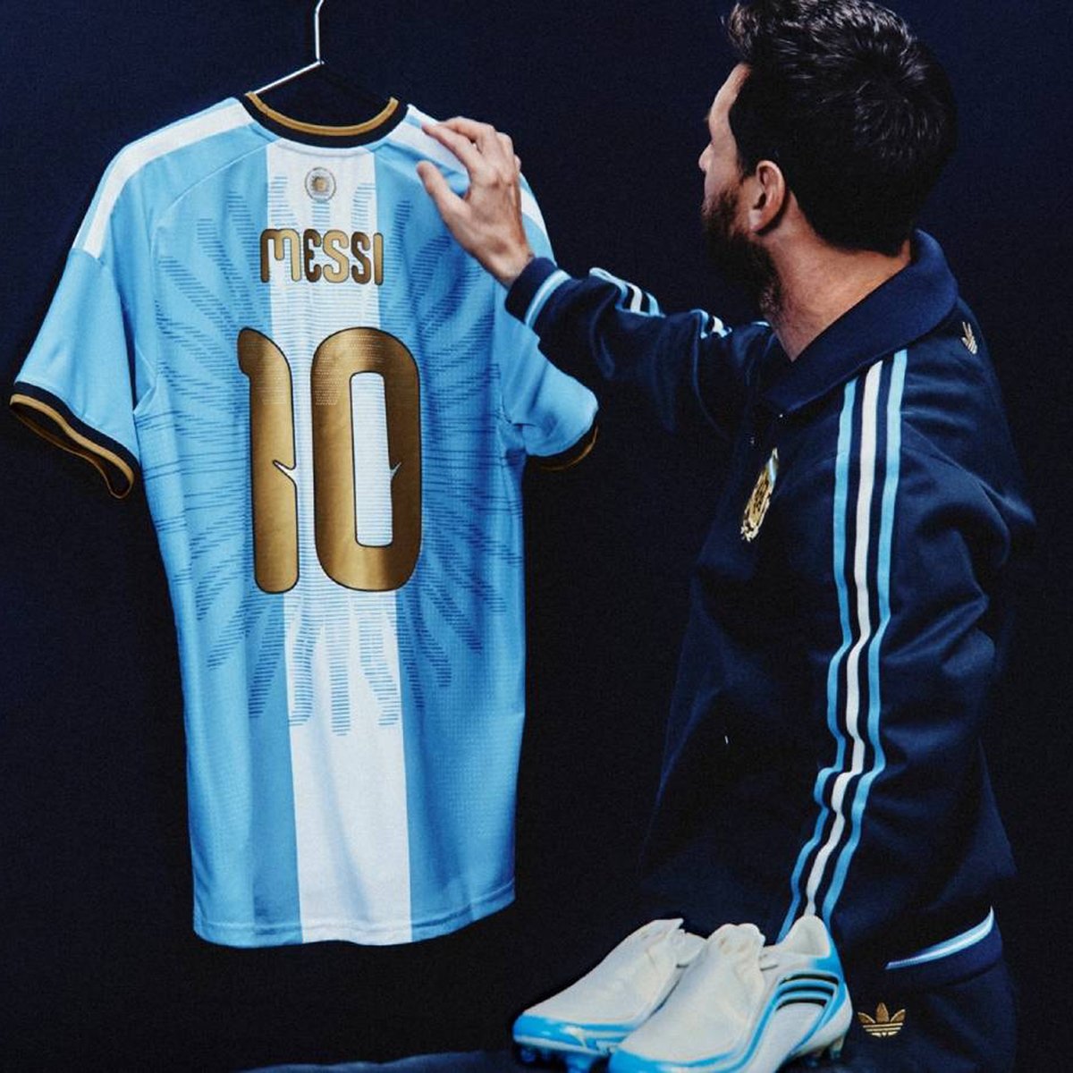 adidas gives Messi a golden Argentina farewell kit | Culted Sport