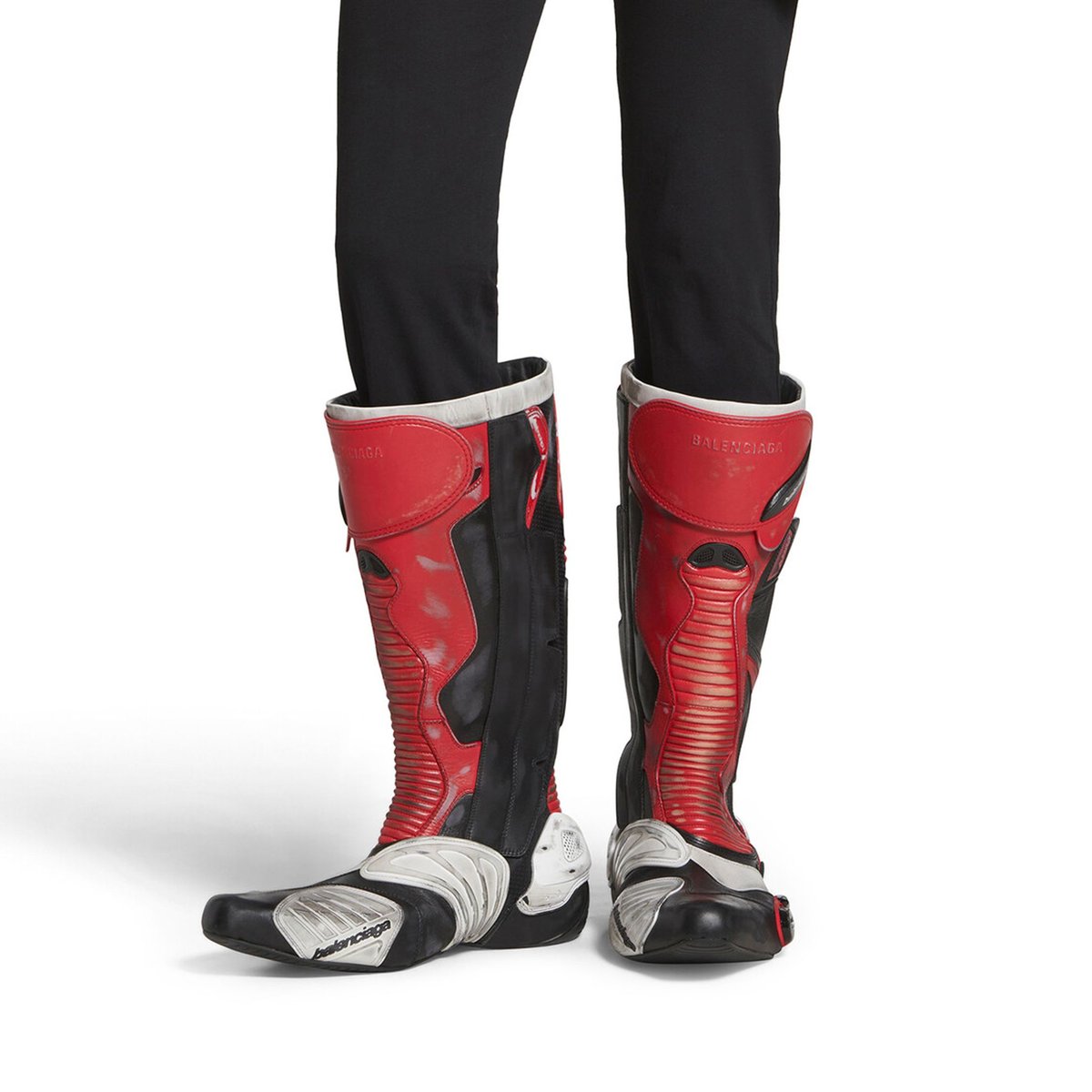 靴 Balenciaga 23aw Leather Biker Boots 43 Pre-order Balenciaga's runway-worn $5,600 Biker Boot | Culted Fashion