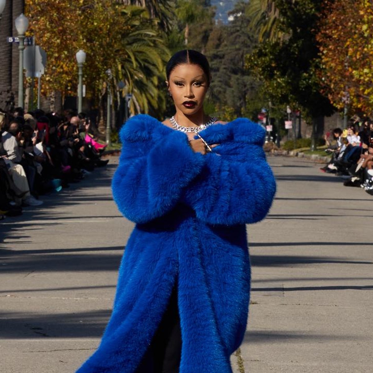 Balenciaga Fall 24: Erewhon coffee cups, prosthetic duck lips