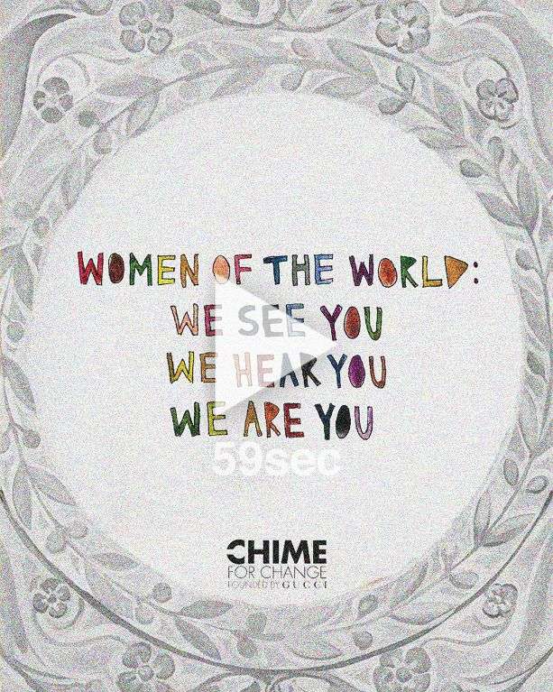 GUCCI’S CHIME FOR CHANGE LAUNCHES NEW DOMESTIC VIOLENCE CAMPAIGN